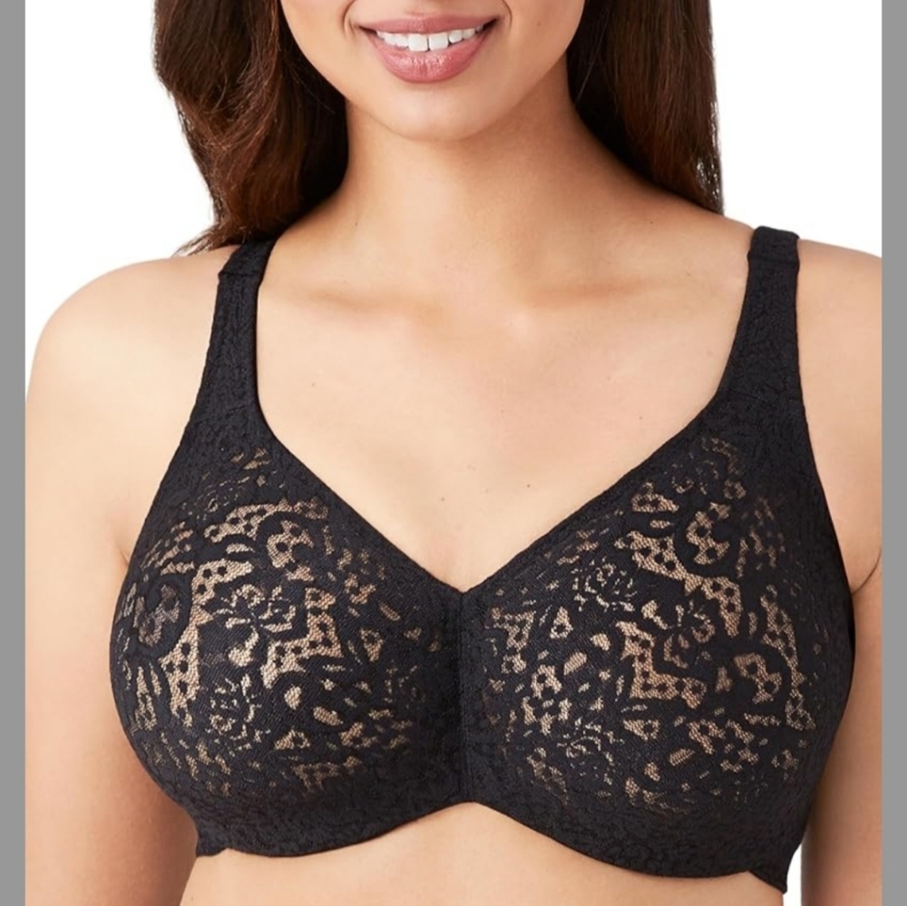 Wacoal Women's Halo Lace Unlined Full Coverage Underwire Bra, 65547 Size 40D